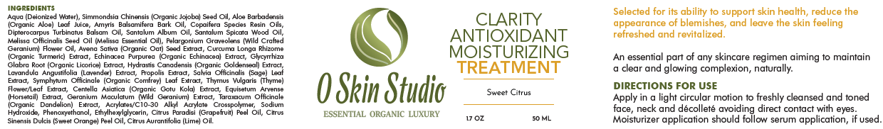Clarity Antioxidant Moisturizing Treatment