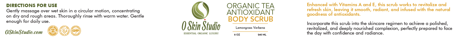 Organic Tea Antioxidant Body Scrub