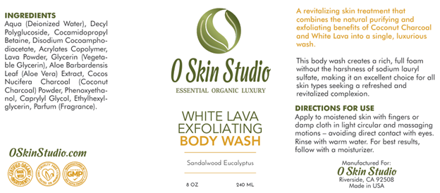 White Lava Exfoliating Body Wash